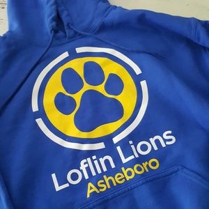 Asheboro NC Loflin Lions Hoodie Sweater Medium